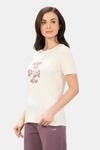 Amante Scoop Neck Sleep Tee - Buttercream Print — thumbnail 2